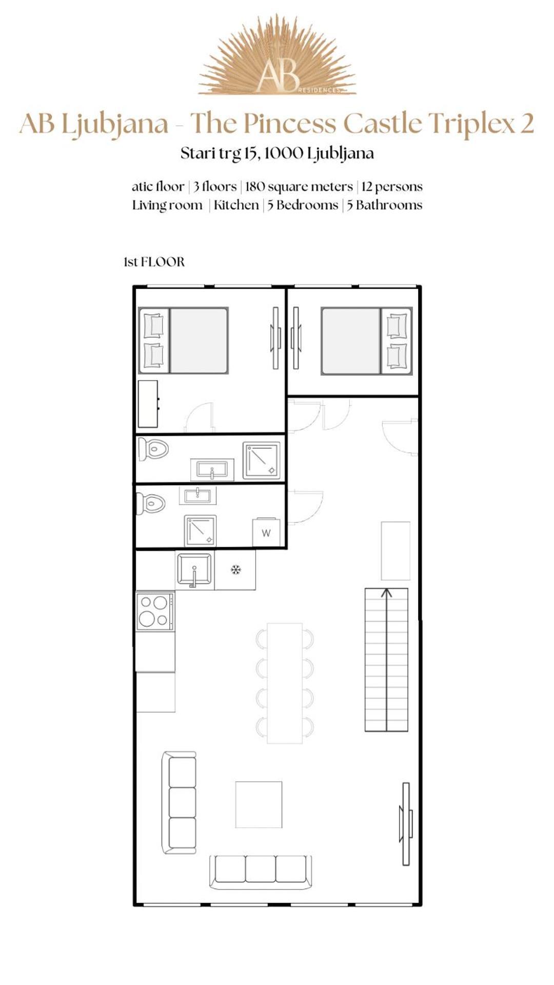 Ab Ljubljana - The Princess Castle Triplex ภายนอก รูปภาพ