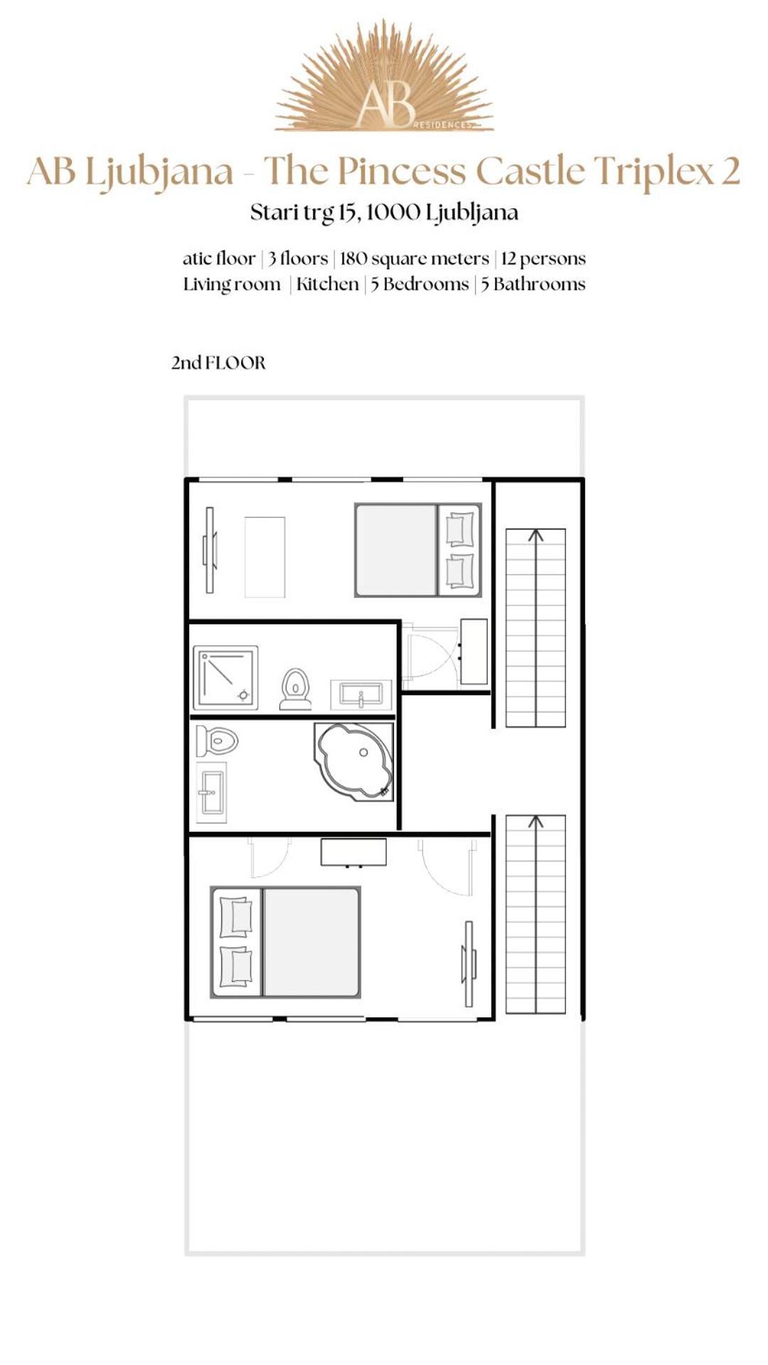 Ab Ljubljana - The Princess Castle Triplex ภายนอก รูปภาพ